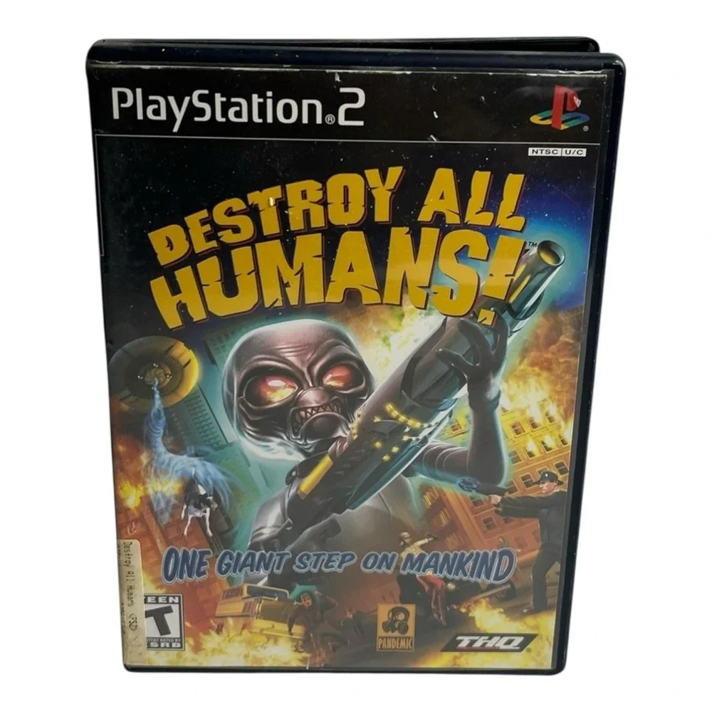 Destroy All Humans PS2 Sony PlayStation 2 Video Game Black Label Complete CIB